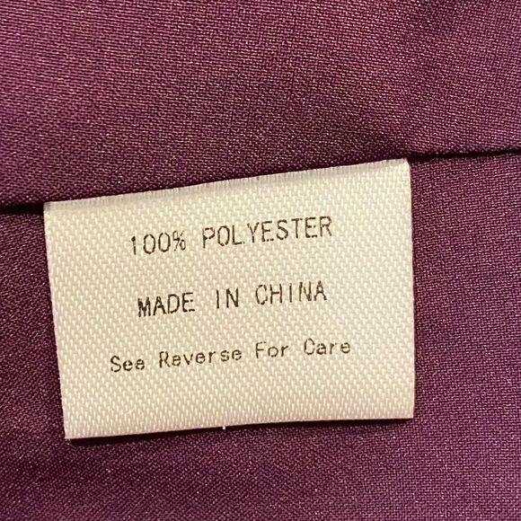 Joanna August Purple Satin Wrap Dress Size Large - Picture 6 of 9
